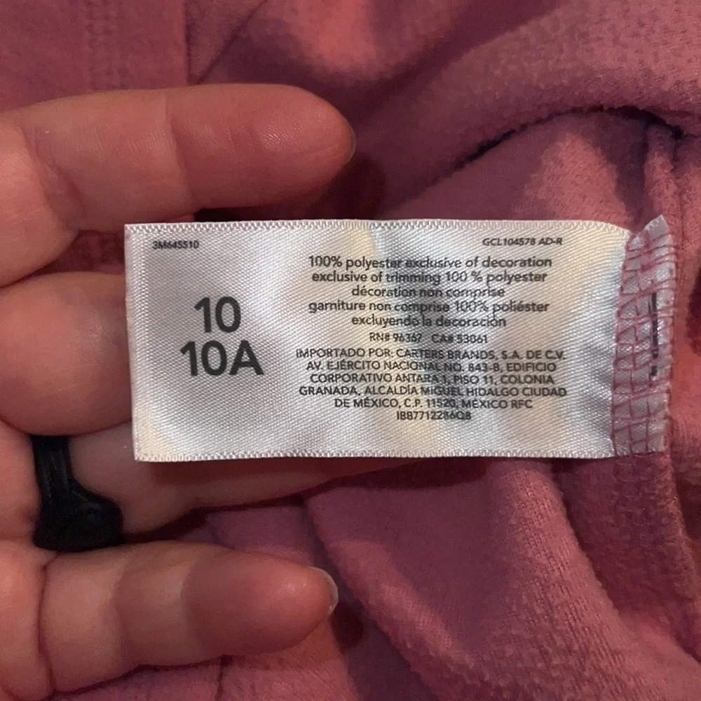 Osh Kosh Zip Up Fleece Light‎ Jacket Size 10